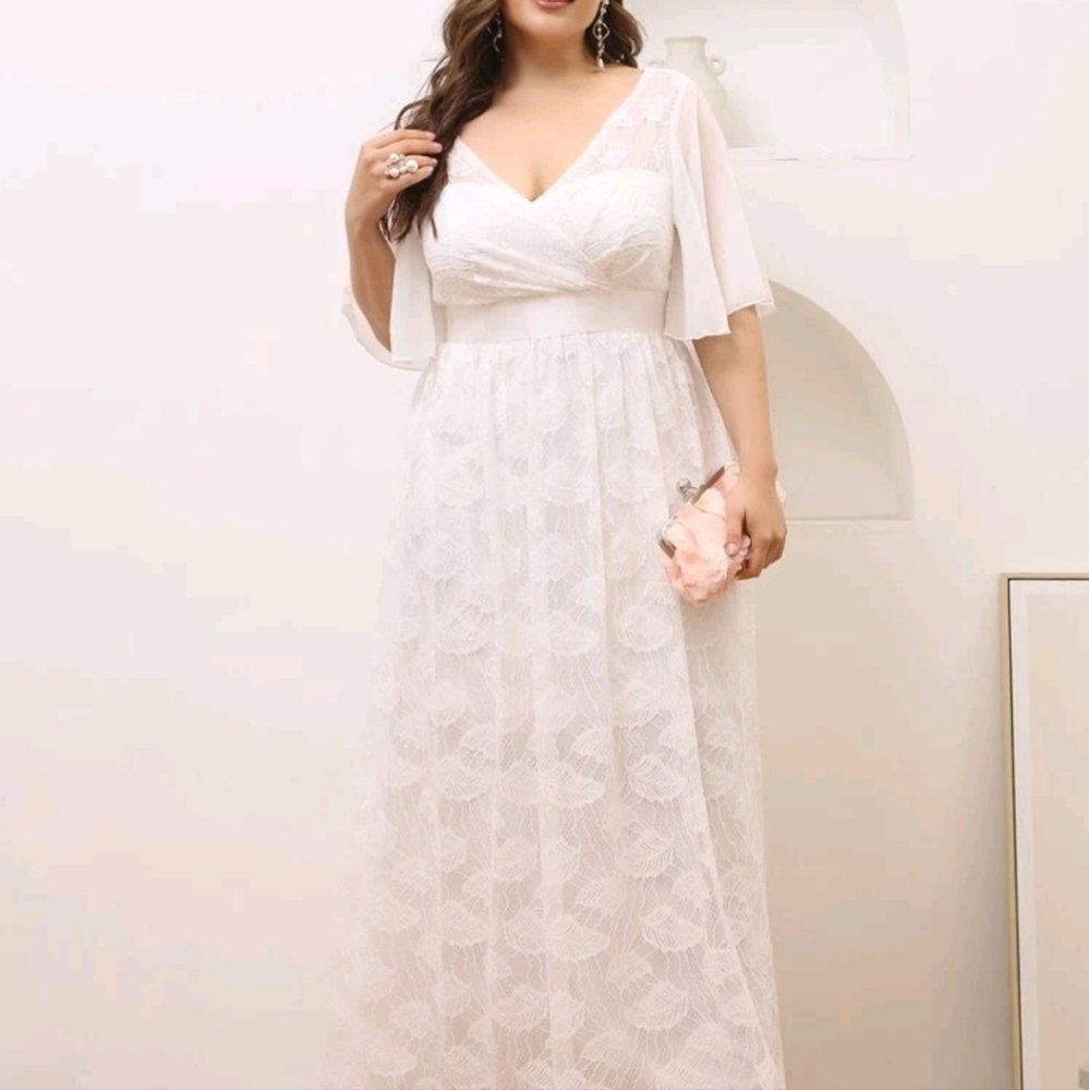 Boho, casual wedding dress